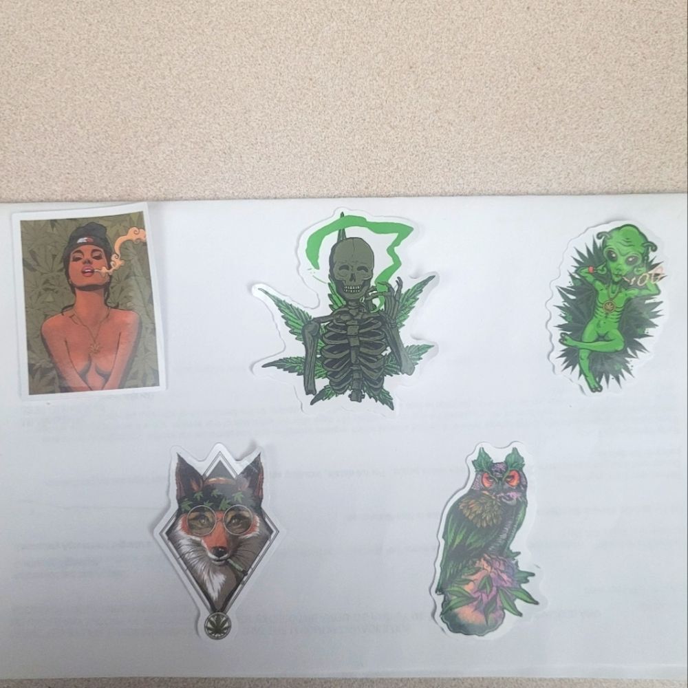 Weed Maple Leaf Pot Leaf Sticker Bundle